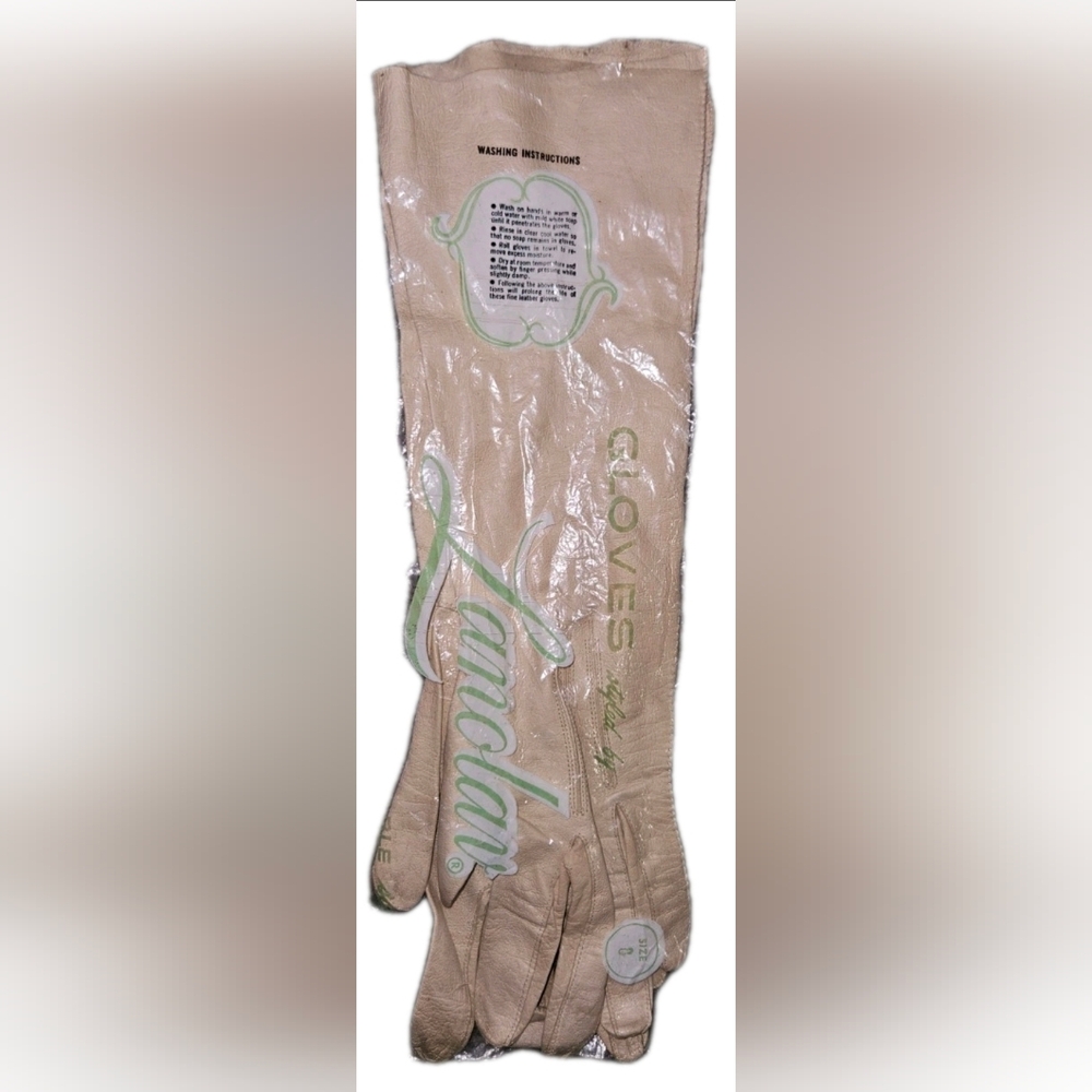 Lanolav Vintage Beige Long Gloves